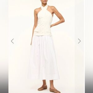 STAUD Harrington Dress White - size 4